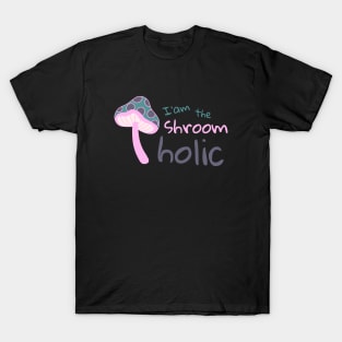 Gift For Mushroom Lover Pink Minimalist Pastel Style T-Shirt